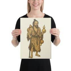 Iron Crutch Li Vintage Canvas – Apricot White Altar Edition